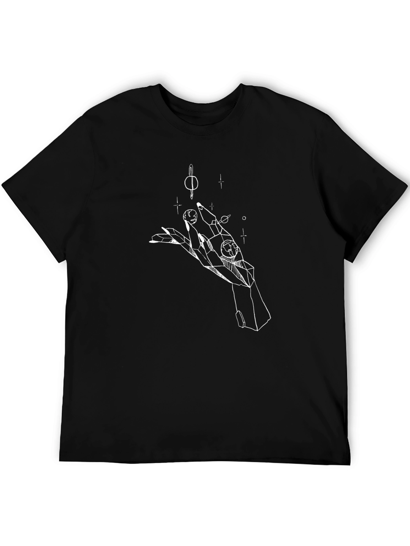 Cosmic Hand Graphic Tee - Black