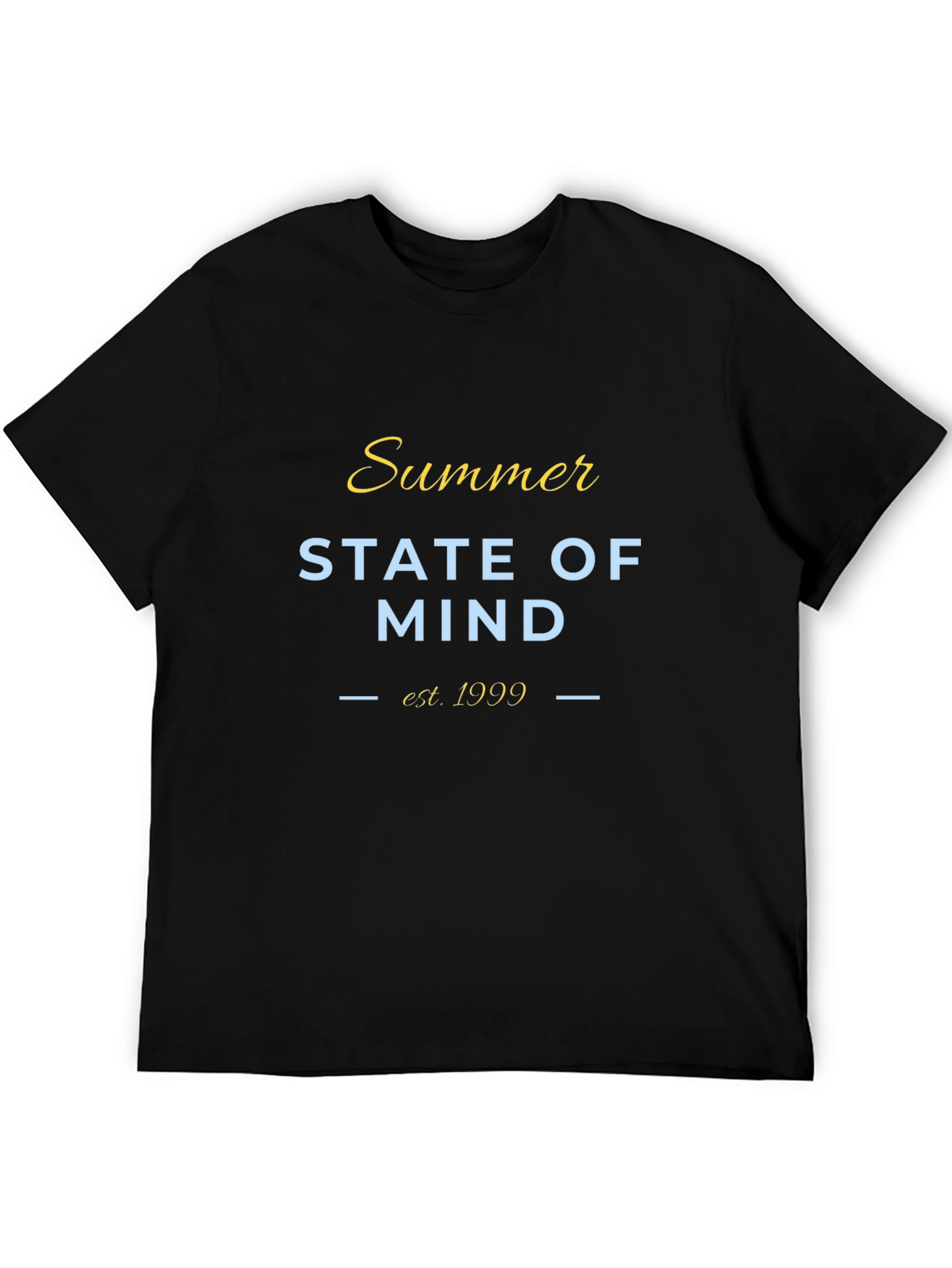 Summer State of Mind Black T-Shirt