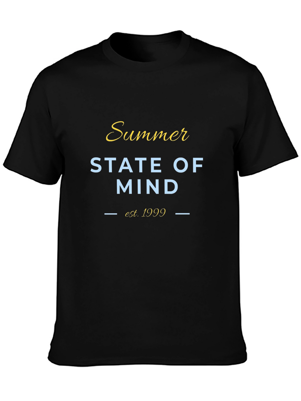 Summer State of Mind Black T-Shirt