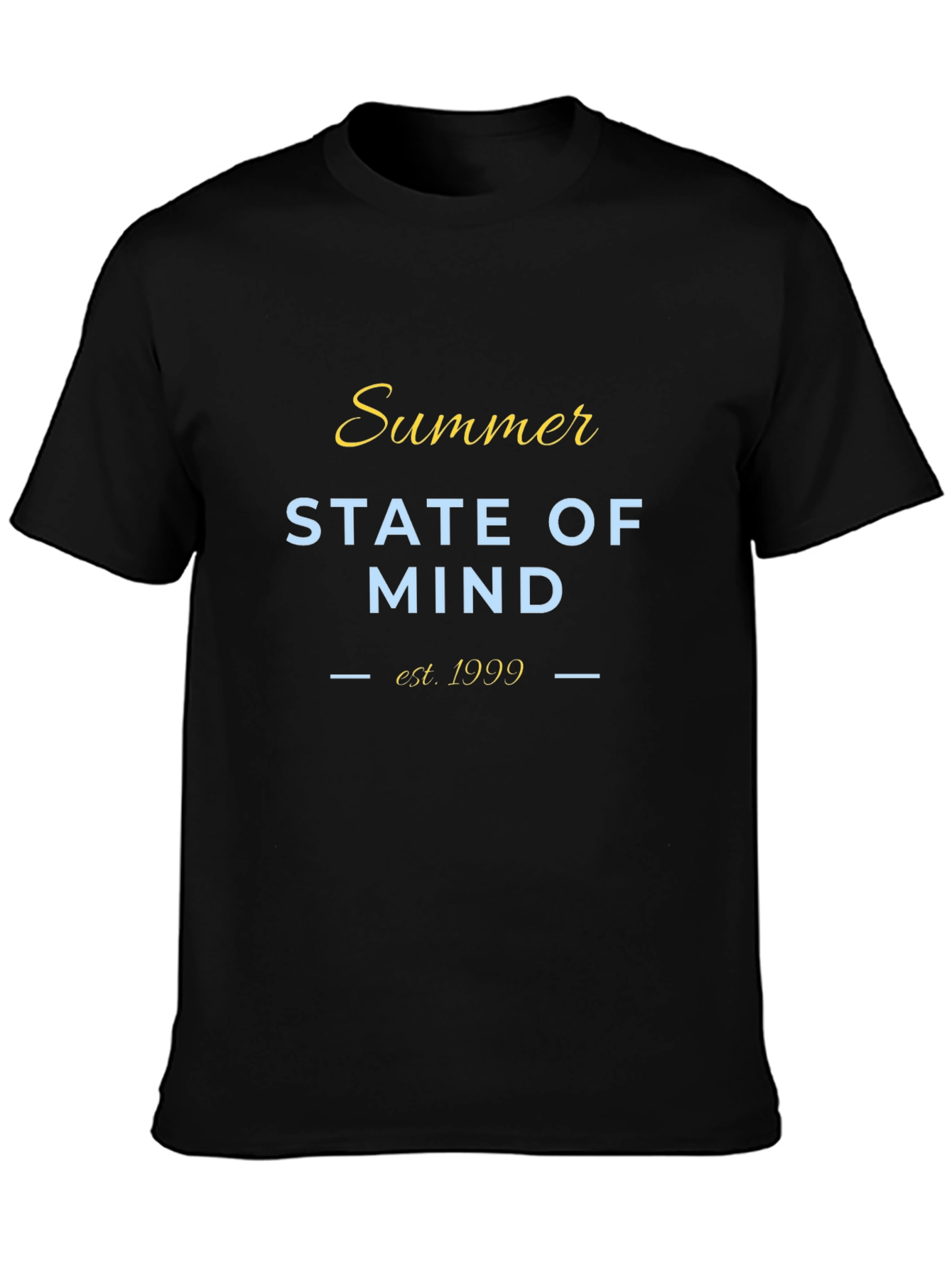 Summer State of Mind Black T-Shirt