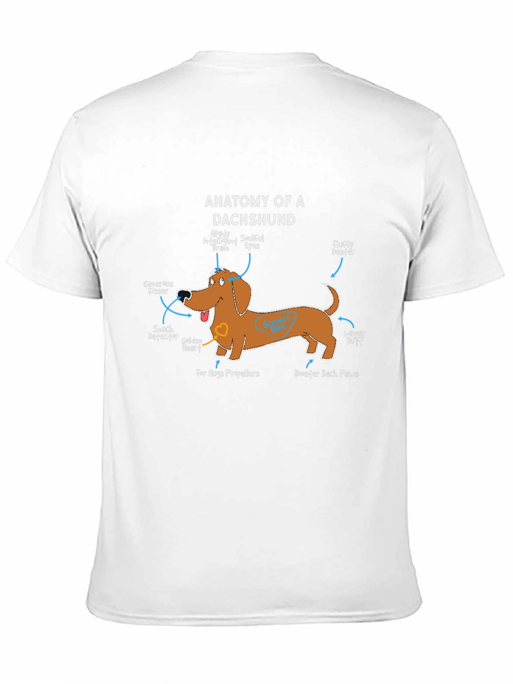 Anatomy of a Dachshund Funny Dog T-Shirt