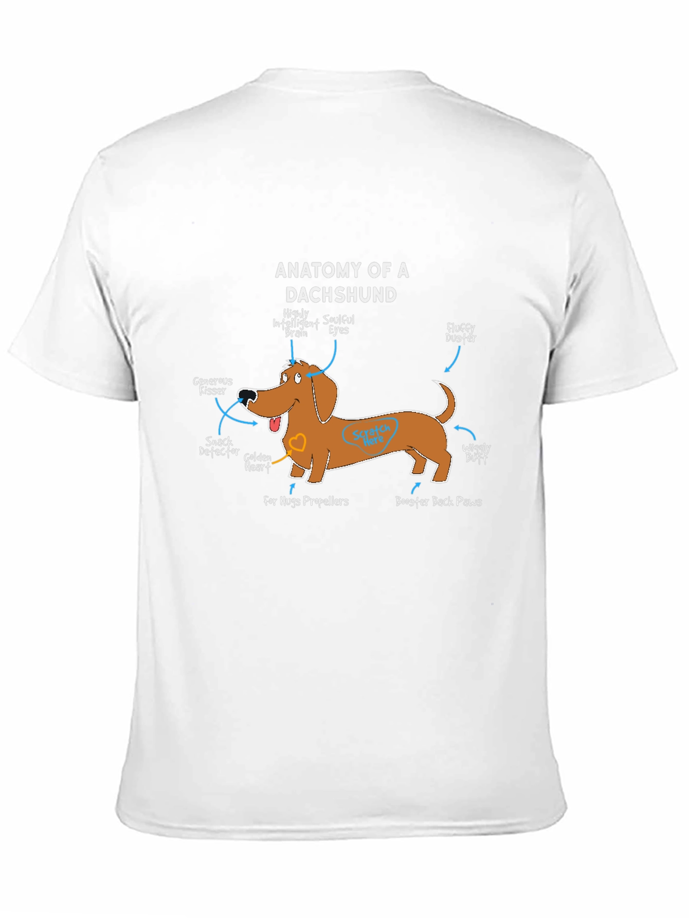 Anatomy of a Dachshund Funny Dog T-Shirt