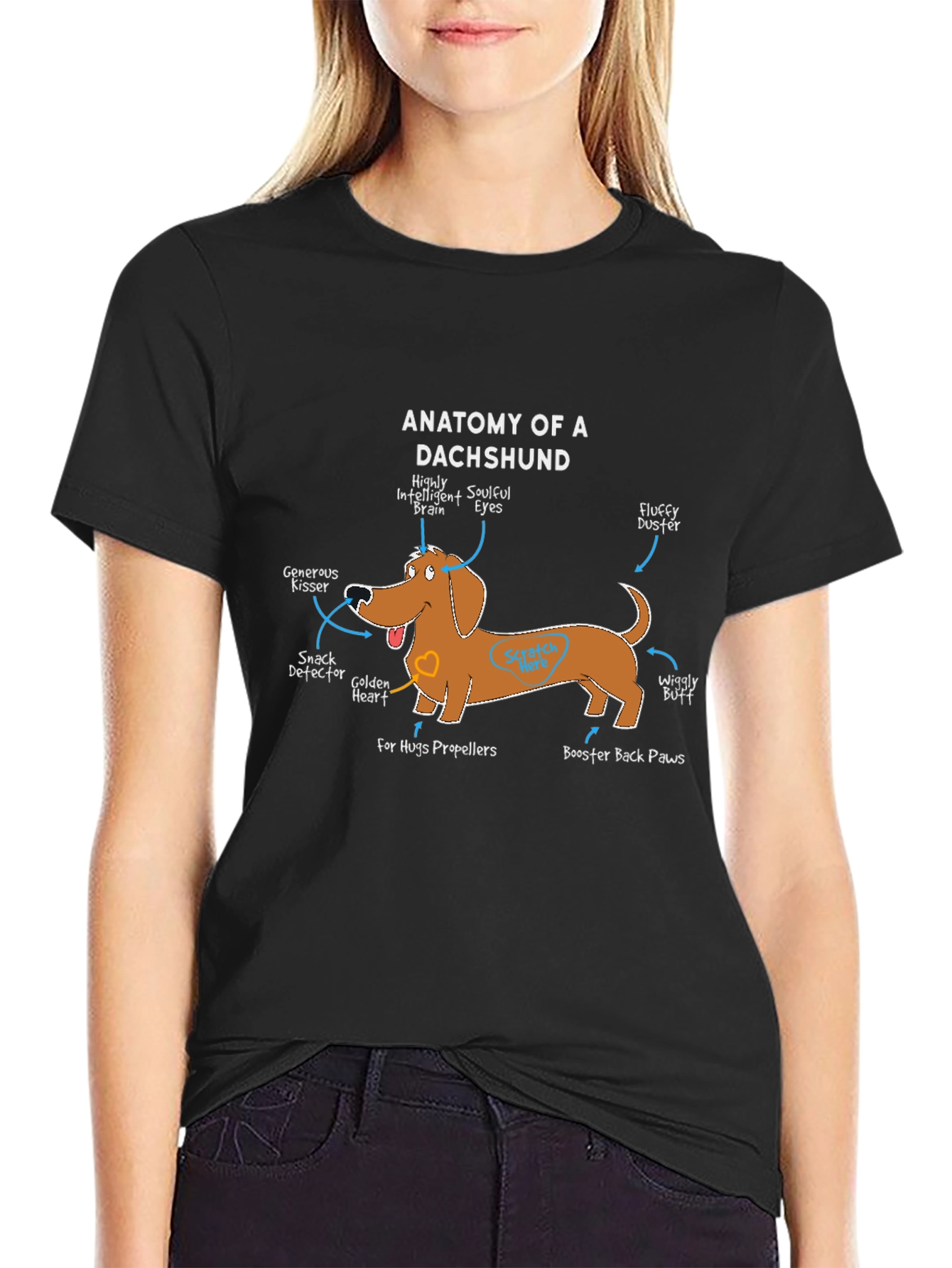 Anatomy of a Dachshund Funny Dog T-Shirt