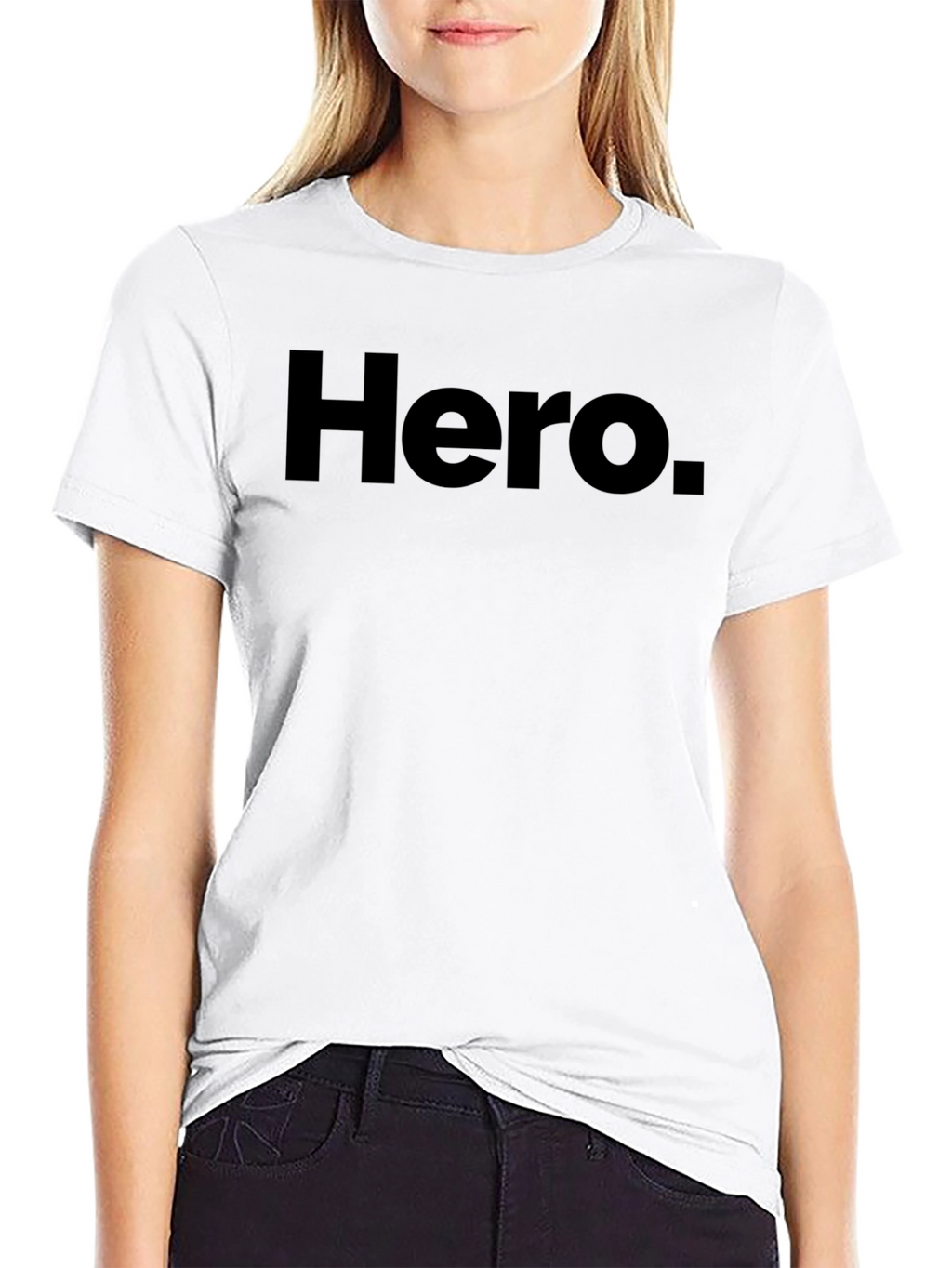 Hero Graphic Print Black T-Shirt