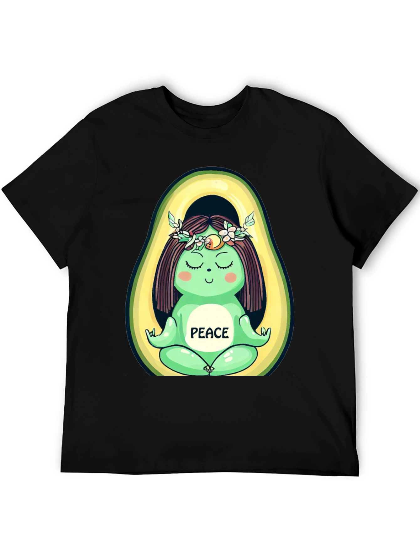 Avocado Yoga Peace Graphic T-Shirt - Unisex