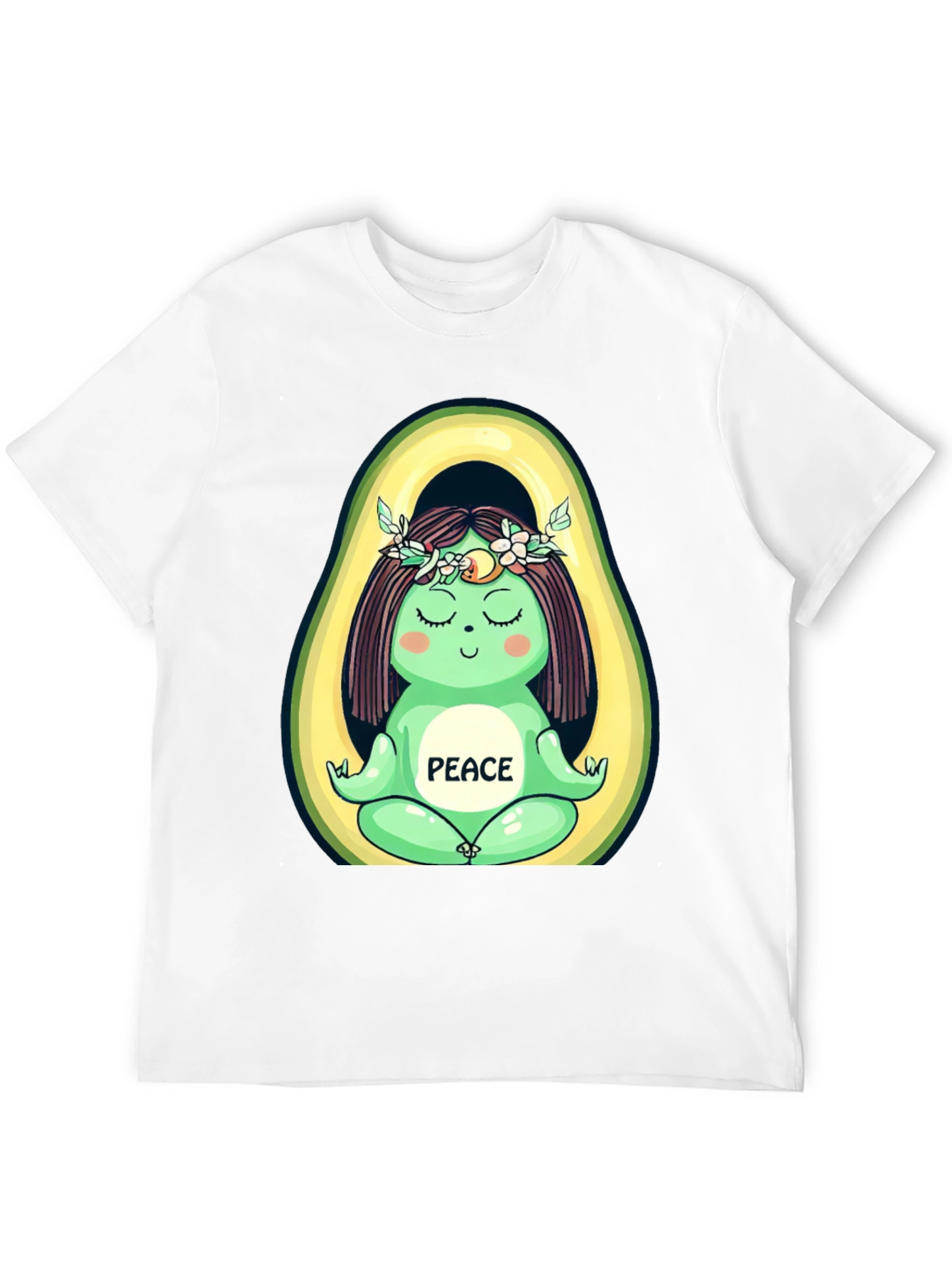 Avocado Yoga Peace Graphic T-Shirt - Unisex