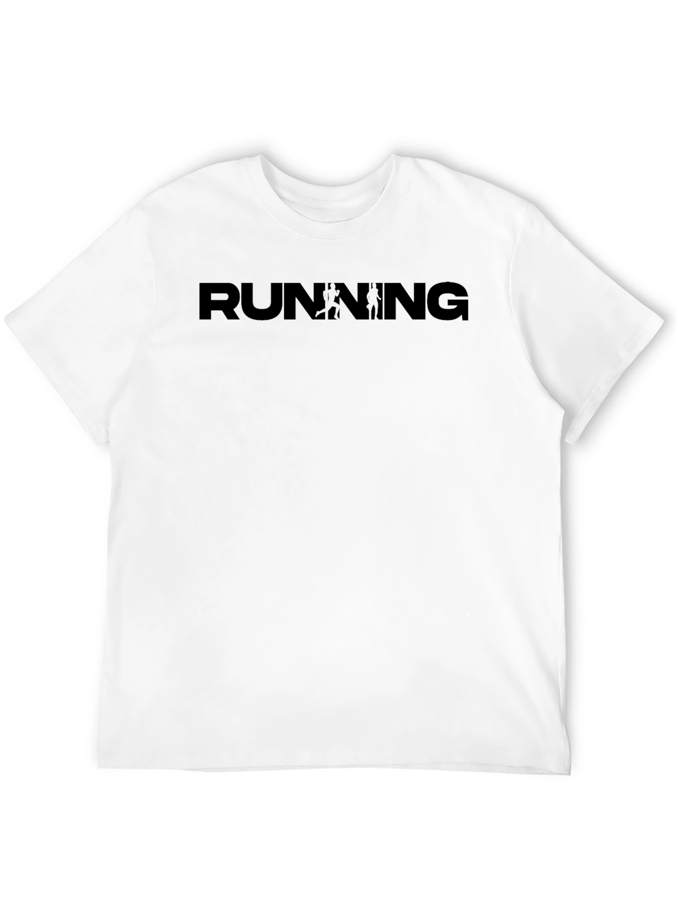 Running Graphic Tee - Unisex Black T-Shirt
