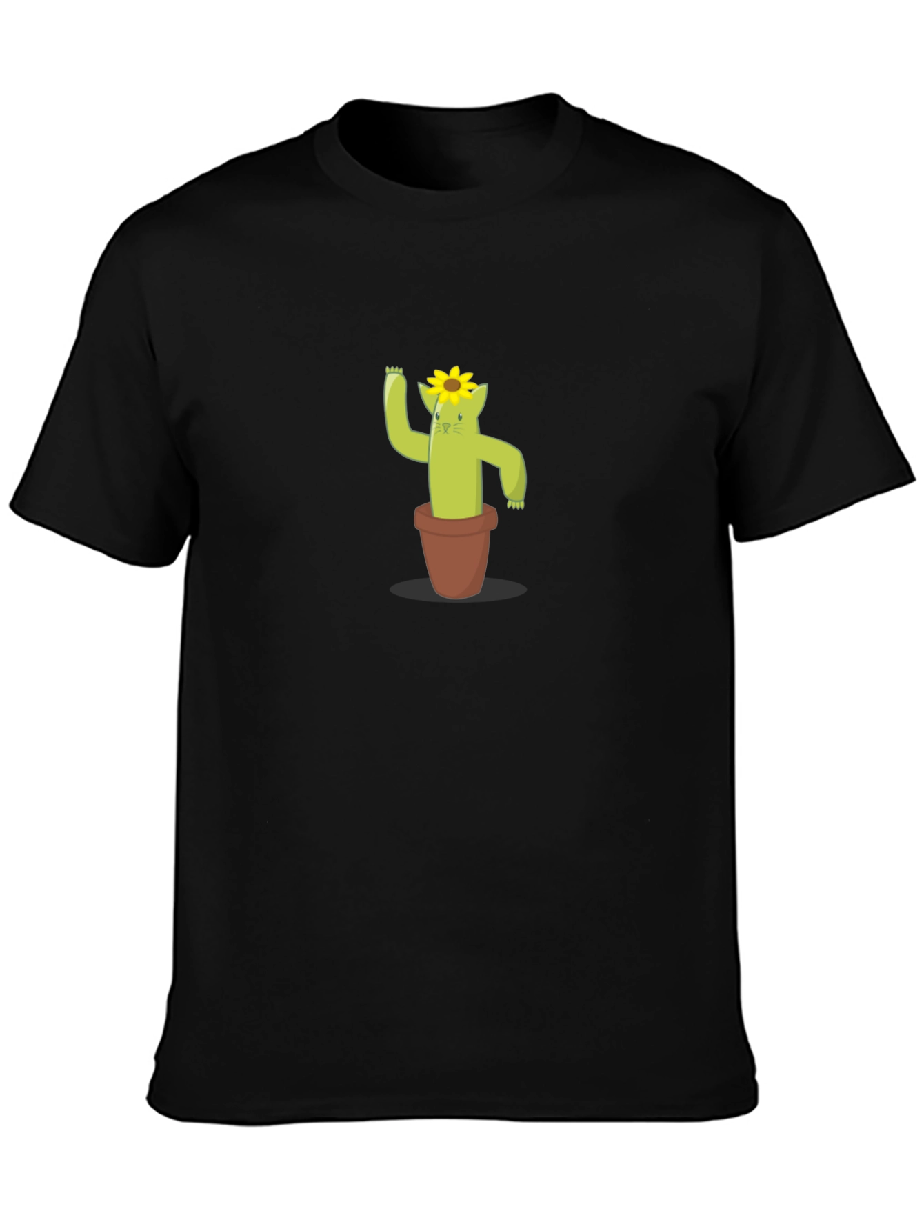 Cactus Cat Tee - Cute Graphic T-Shirt