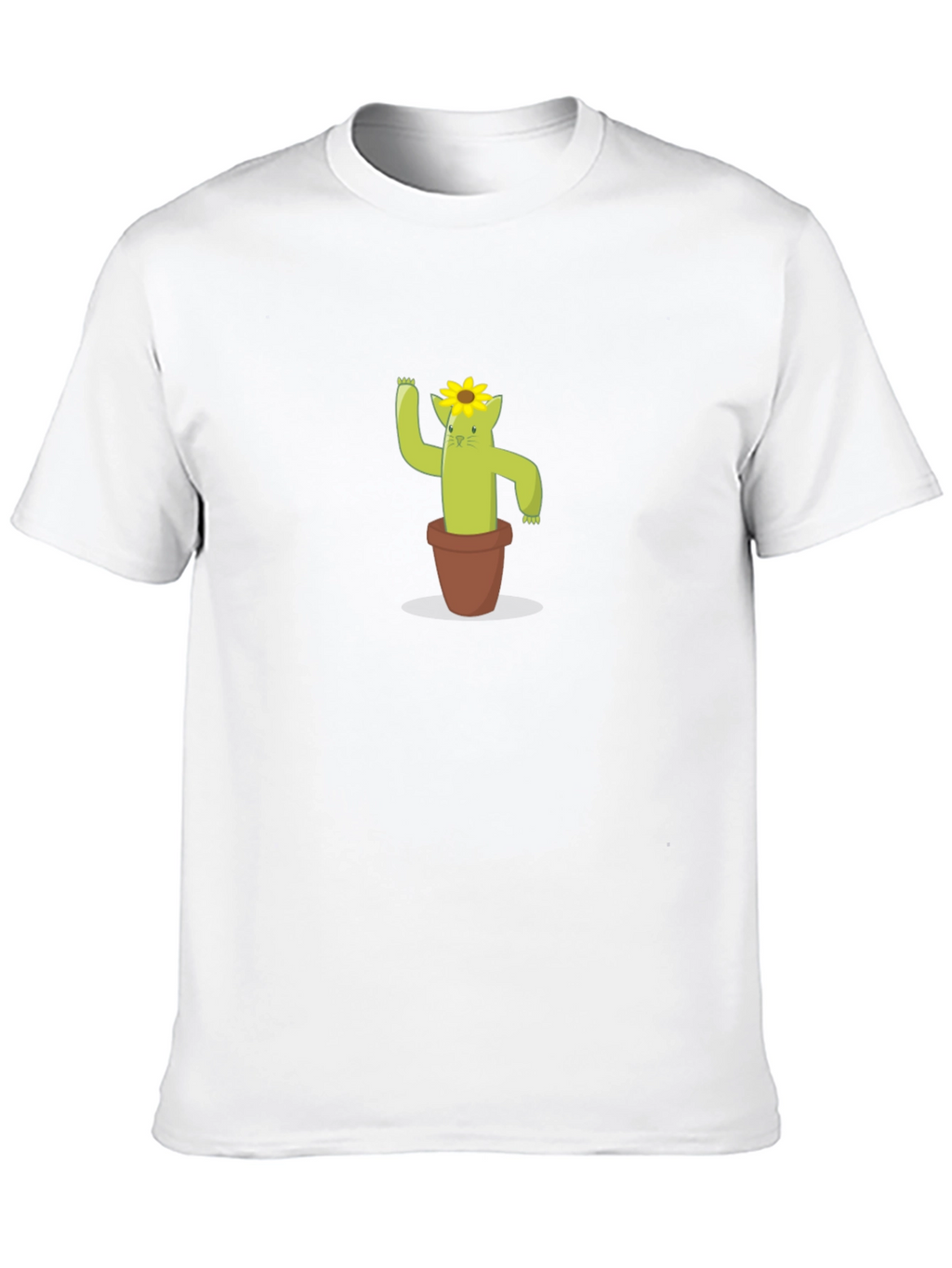 Cactus Cat Tee - Cute Graphic T-Shirt