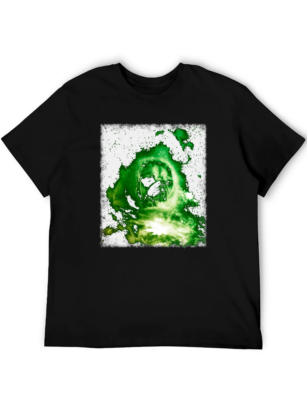Green Ghoul Graphic Tee - Mens Black T-Shirt