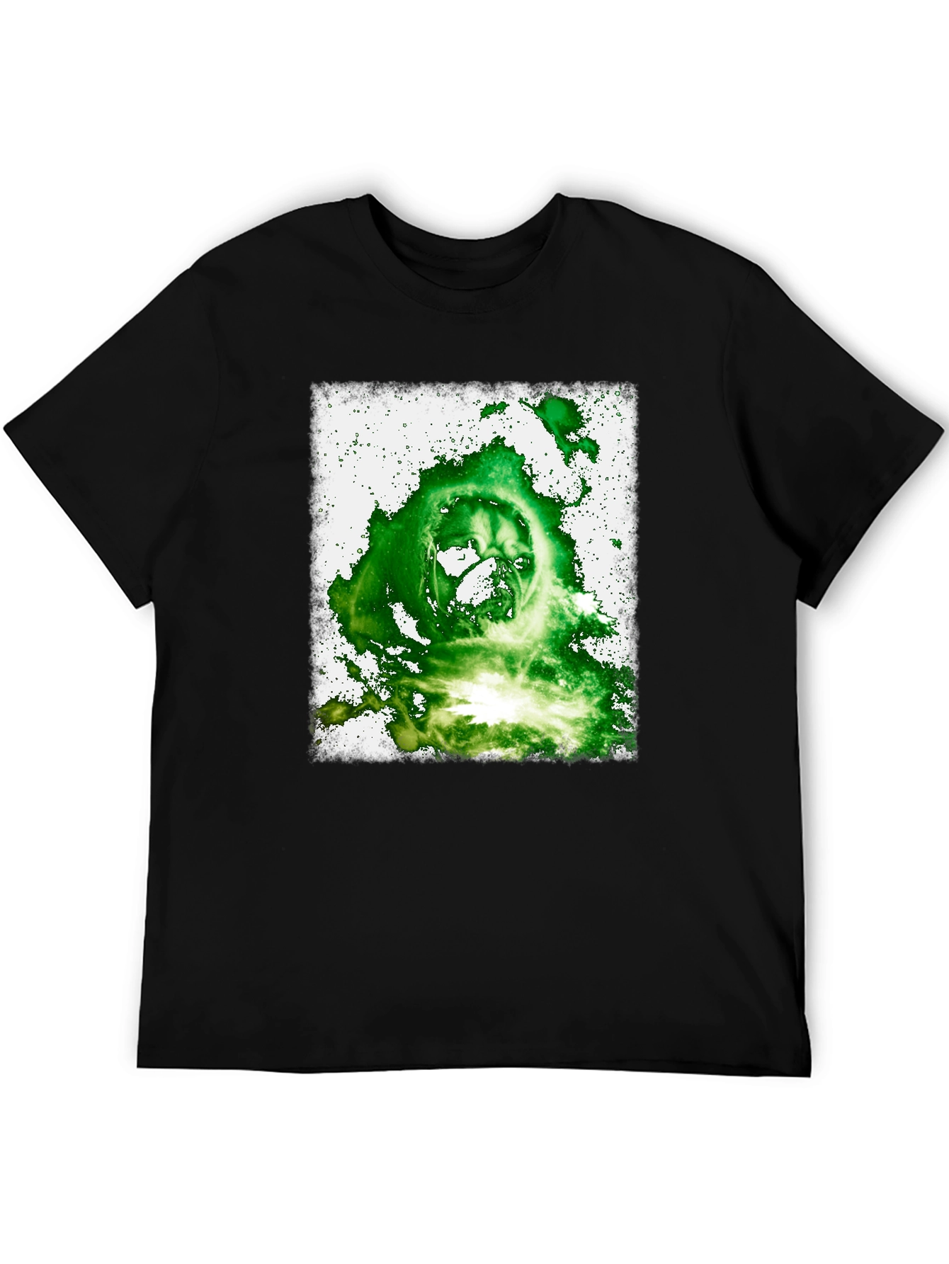 Green Ghoul Graphic Tee - Mens Black T-Shirt