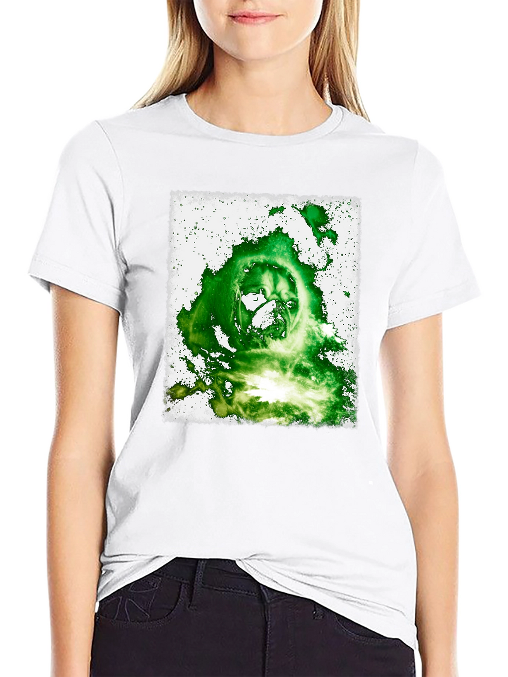 Green Ghoul Graphic Tee - Mens Black T-Shirt
