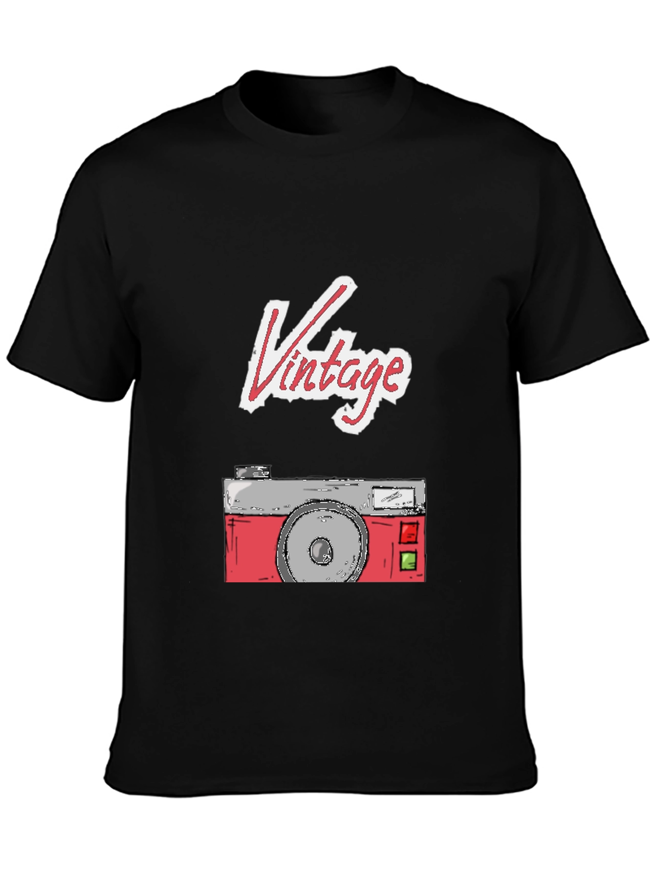 Vintage Camera Graphic Tee - Classic Style