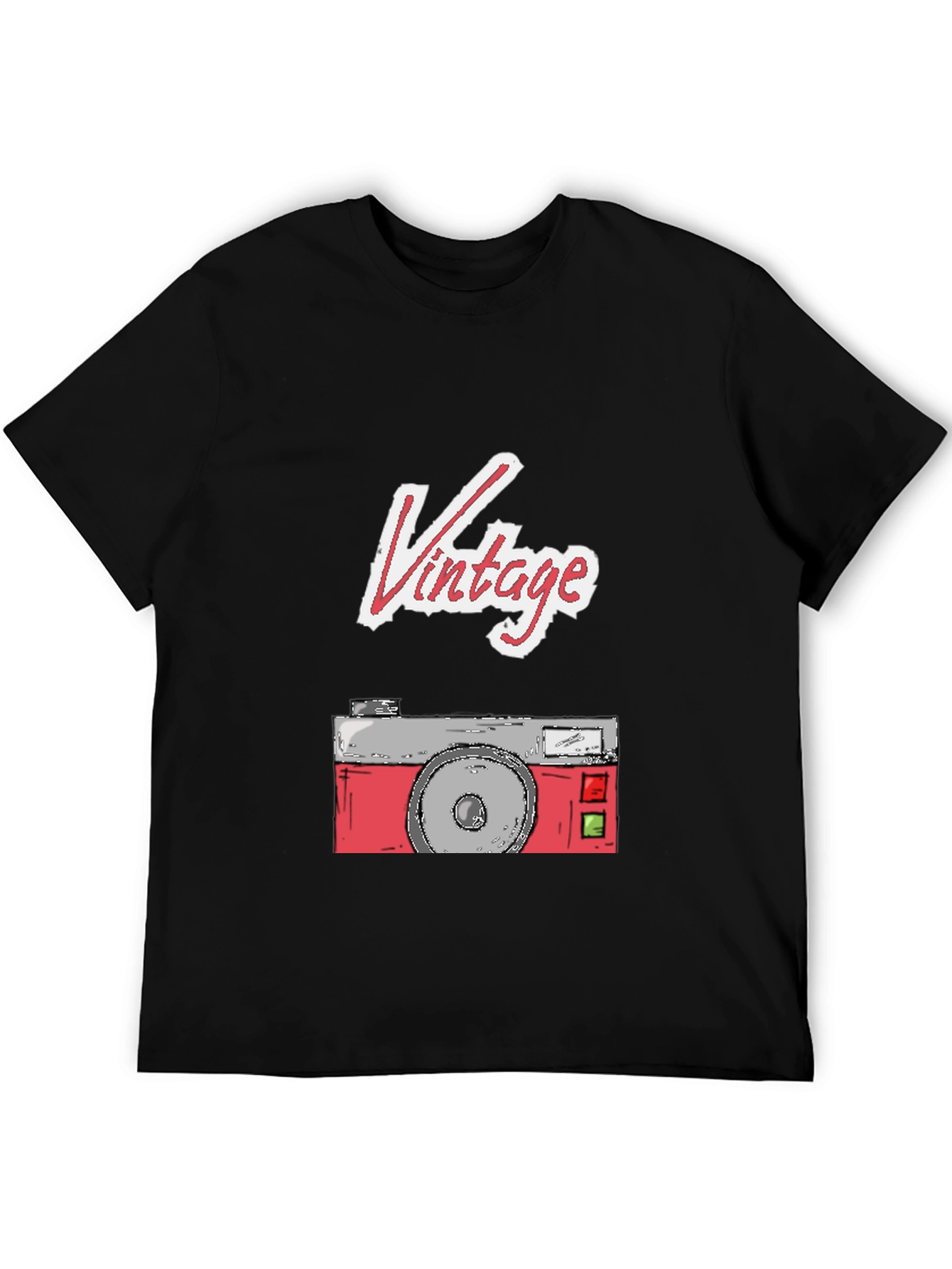 Vintage Camera Graphic Tee - Classic Style