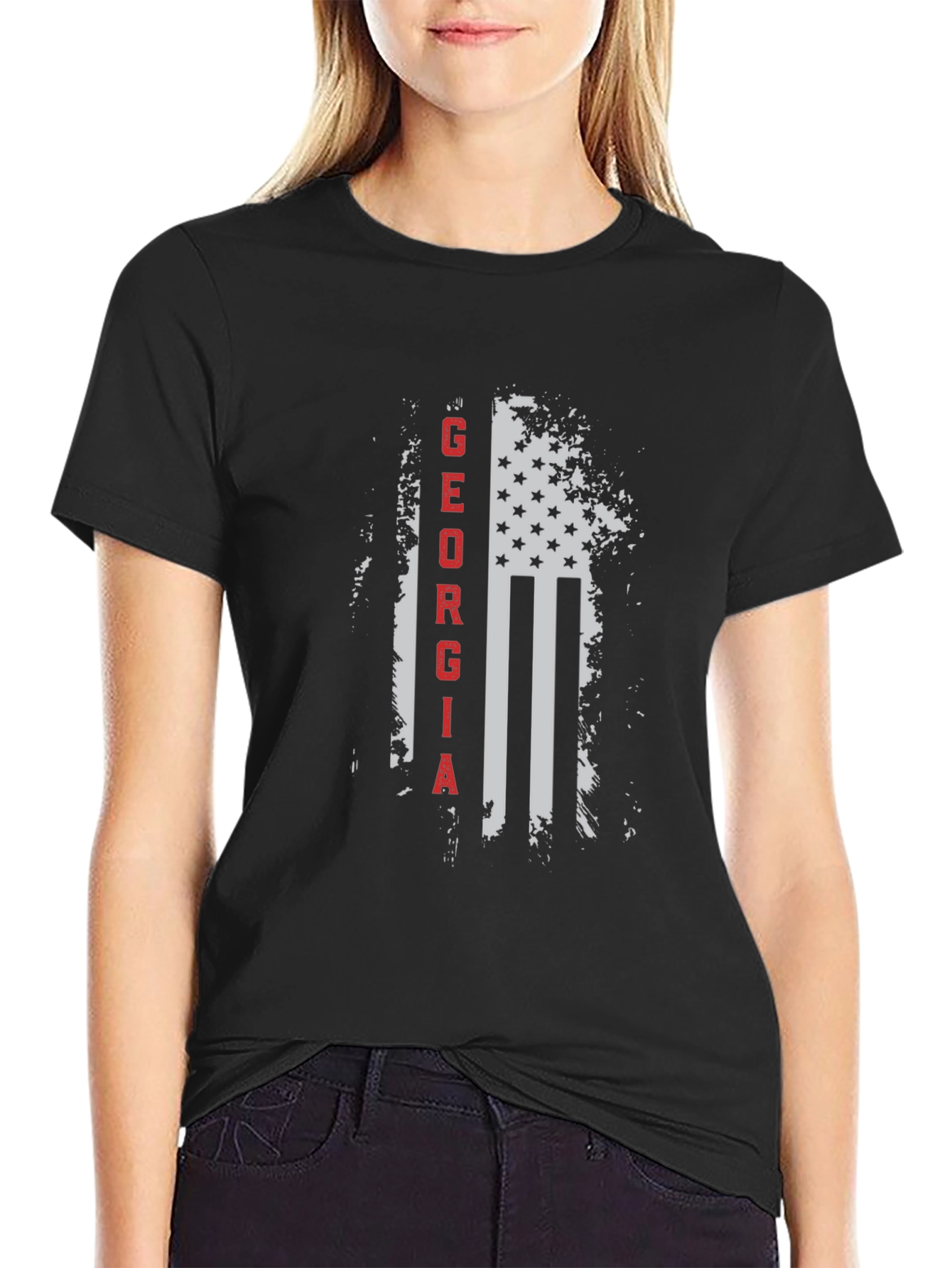 Georgia Flag Graphic T-Shirt