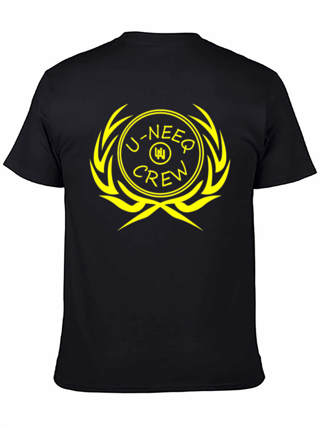 U-NEEQ Crew Black Graphic T-Shirt