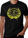 U-NEEQ Crew Black Graphic T-Shirt