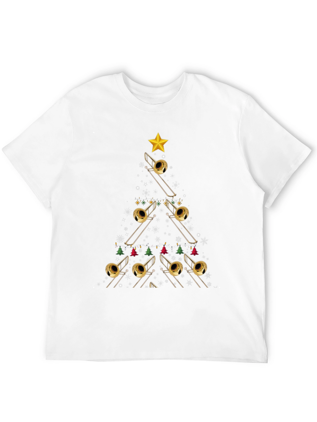 Trombone Christmas Tree T-Shirt