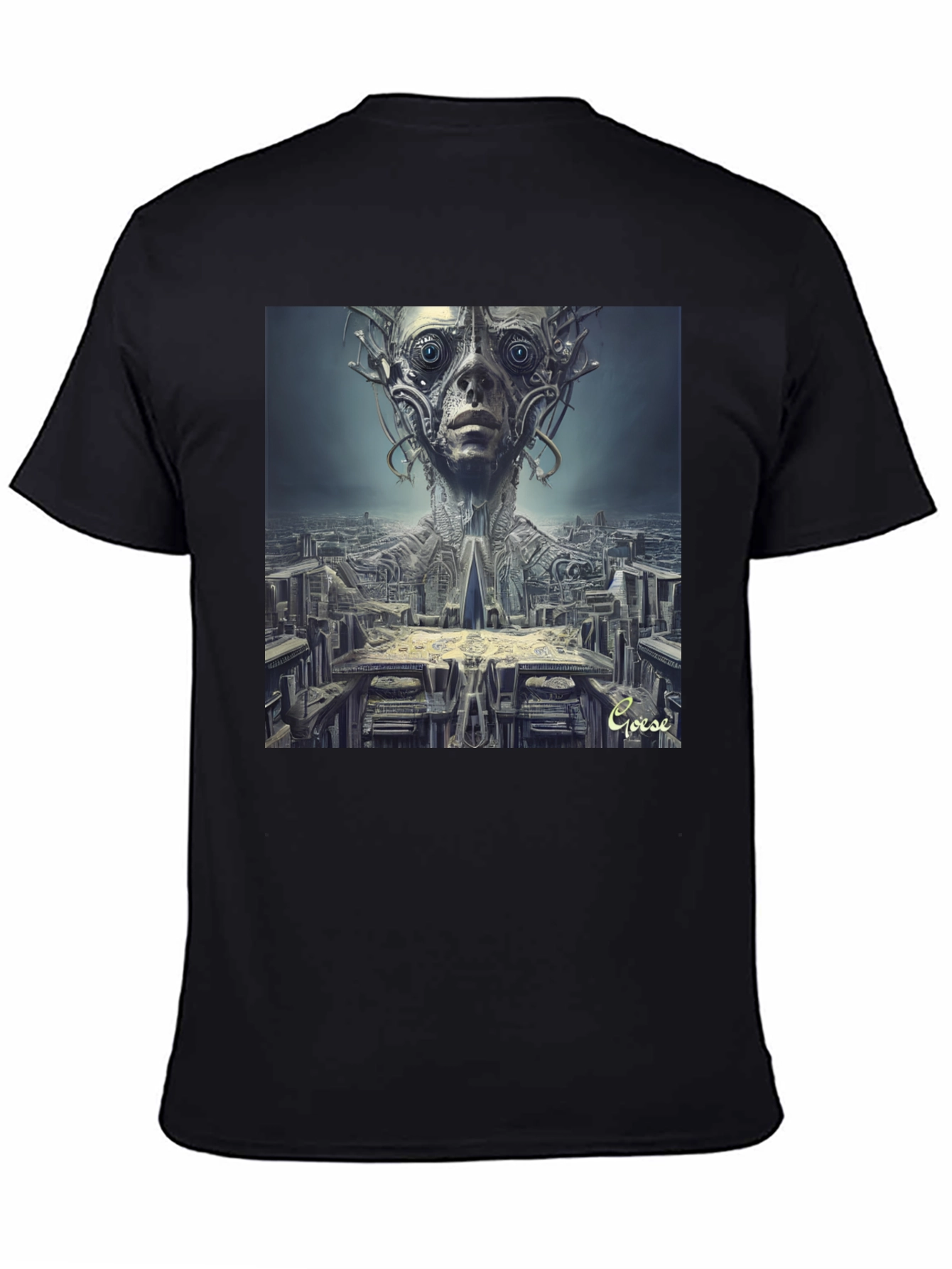 Surreal Alien Cityscape T-Shirt - Unique Graphic Tee