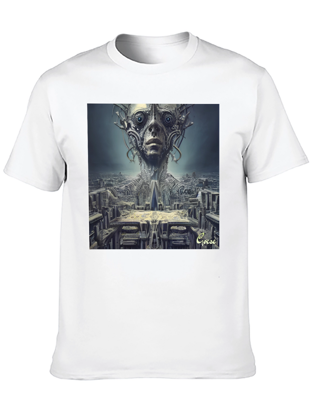 Surreal Alien Cityscape T-Shirt - Unique Graphic Tee