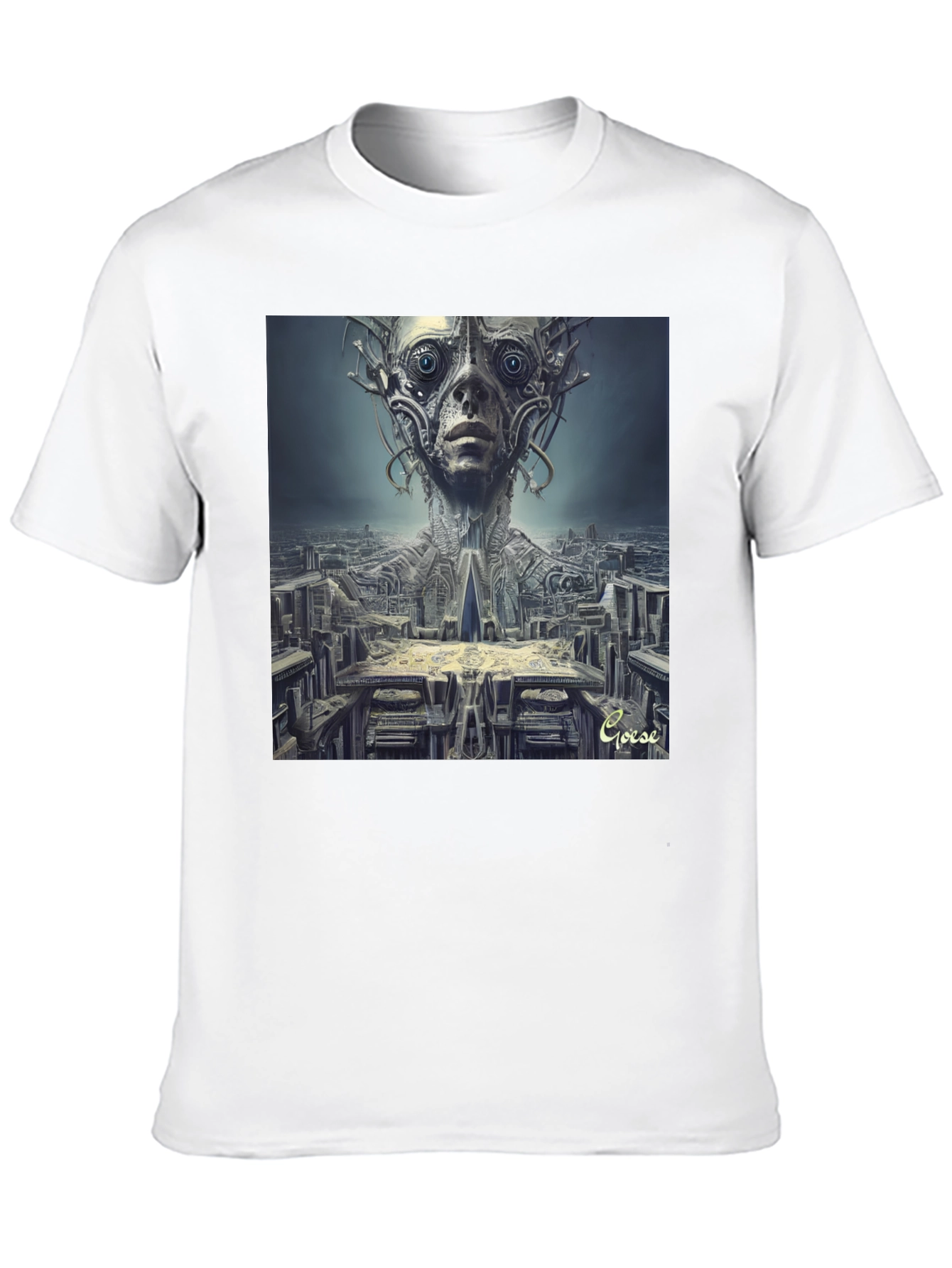 Surreal Alien Cityscape T-Shirt - Unique Graphic Tee