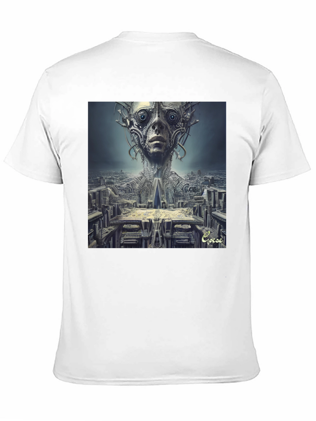 Surreal Alien Cityscape T-Shirt - Unique Graphic Tee