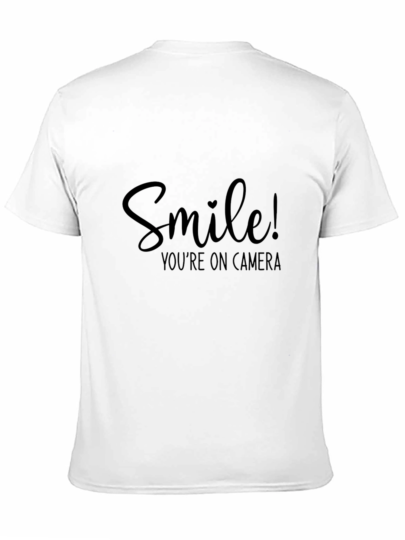 Smile Youre On Camera Black T-Shirt
