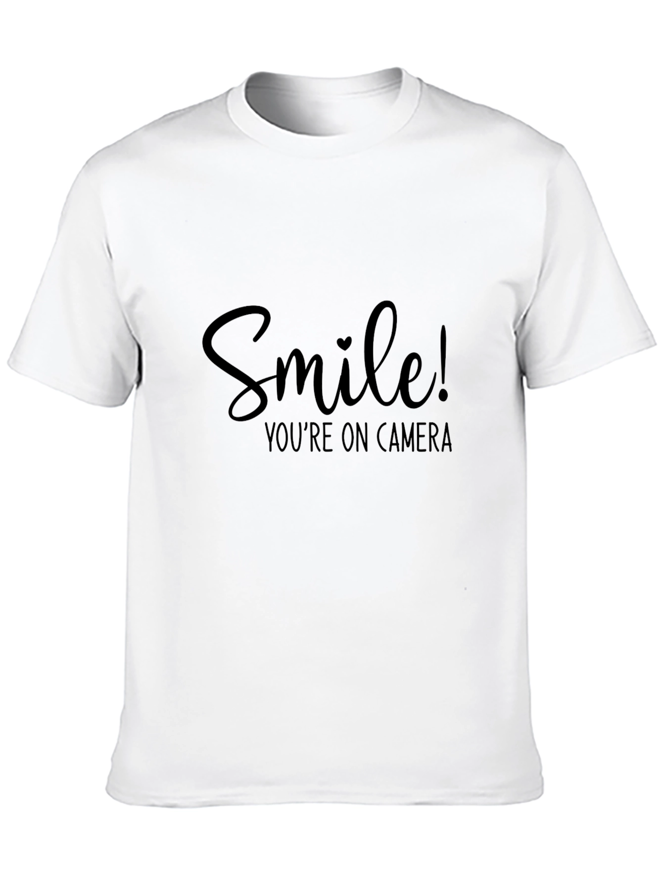 Smile Youre On Camera Black T-Shirt