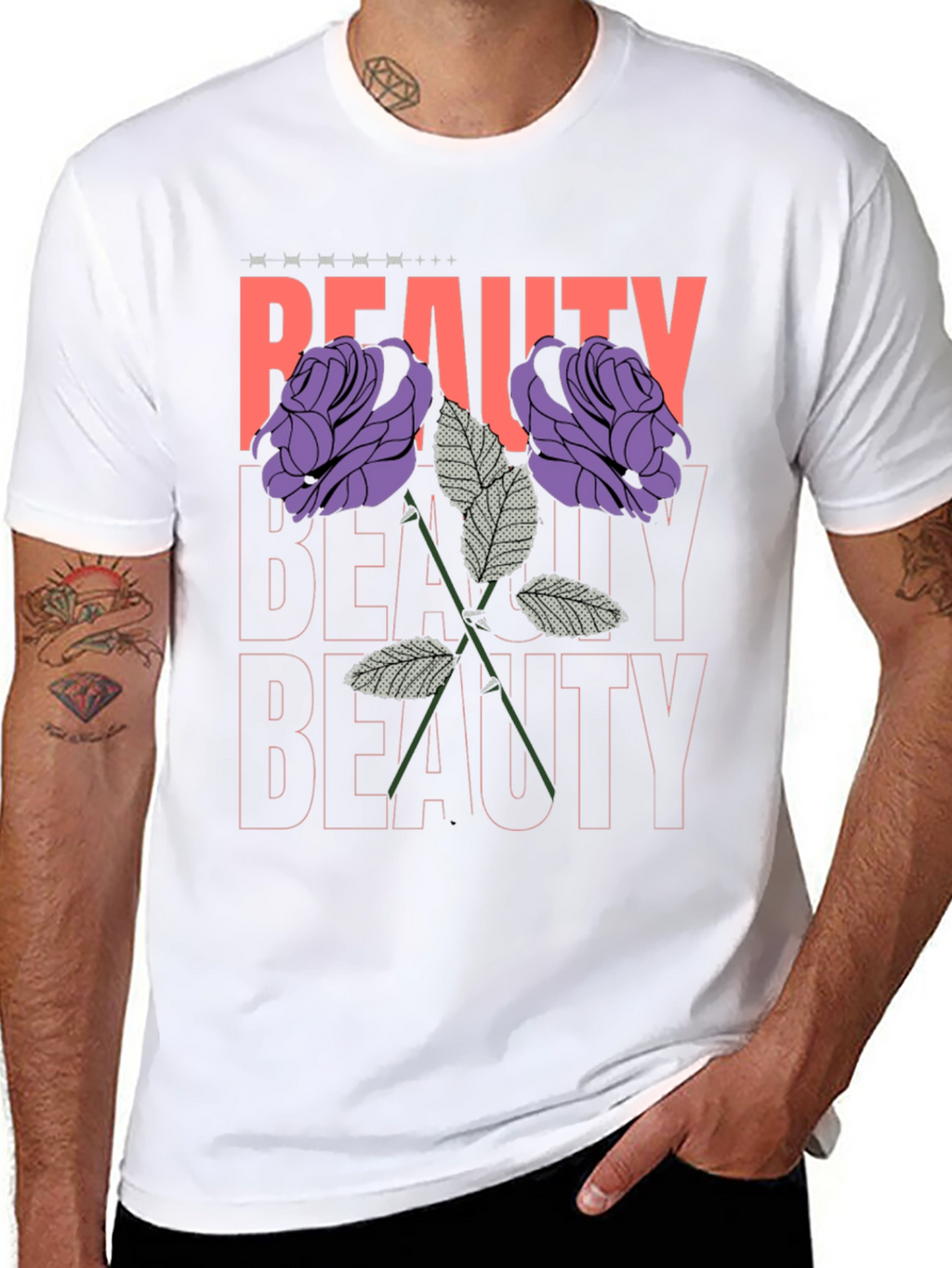 Beauty Roses Graphic T-Shirt - Stylish Floral Design