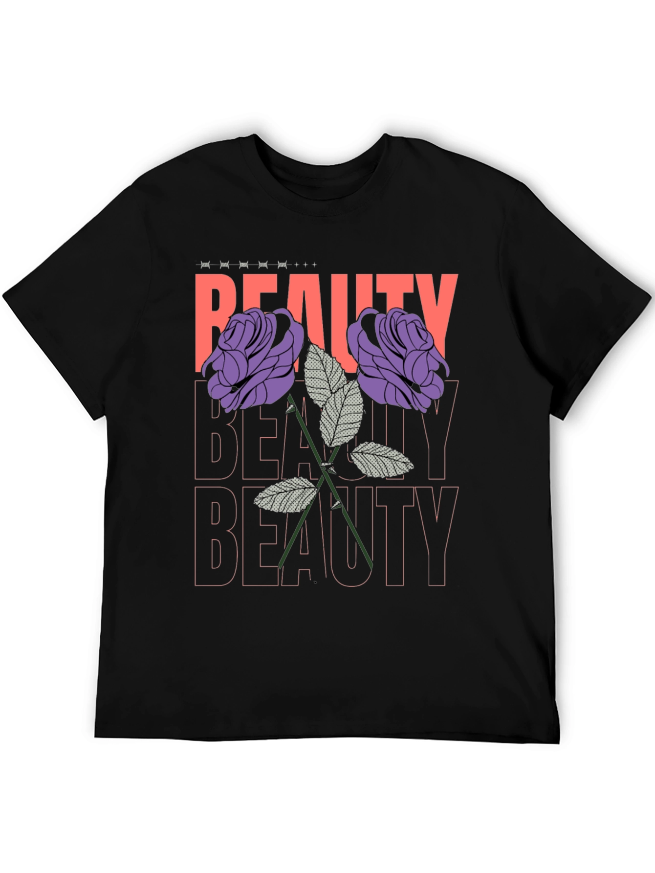 Beauty Roses Graphic T-Shirt - Stylish Floral Design