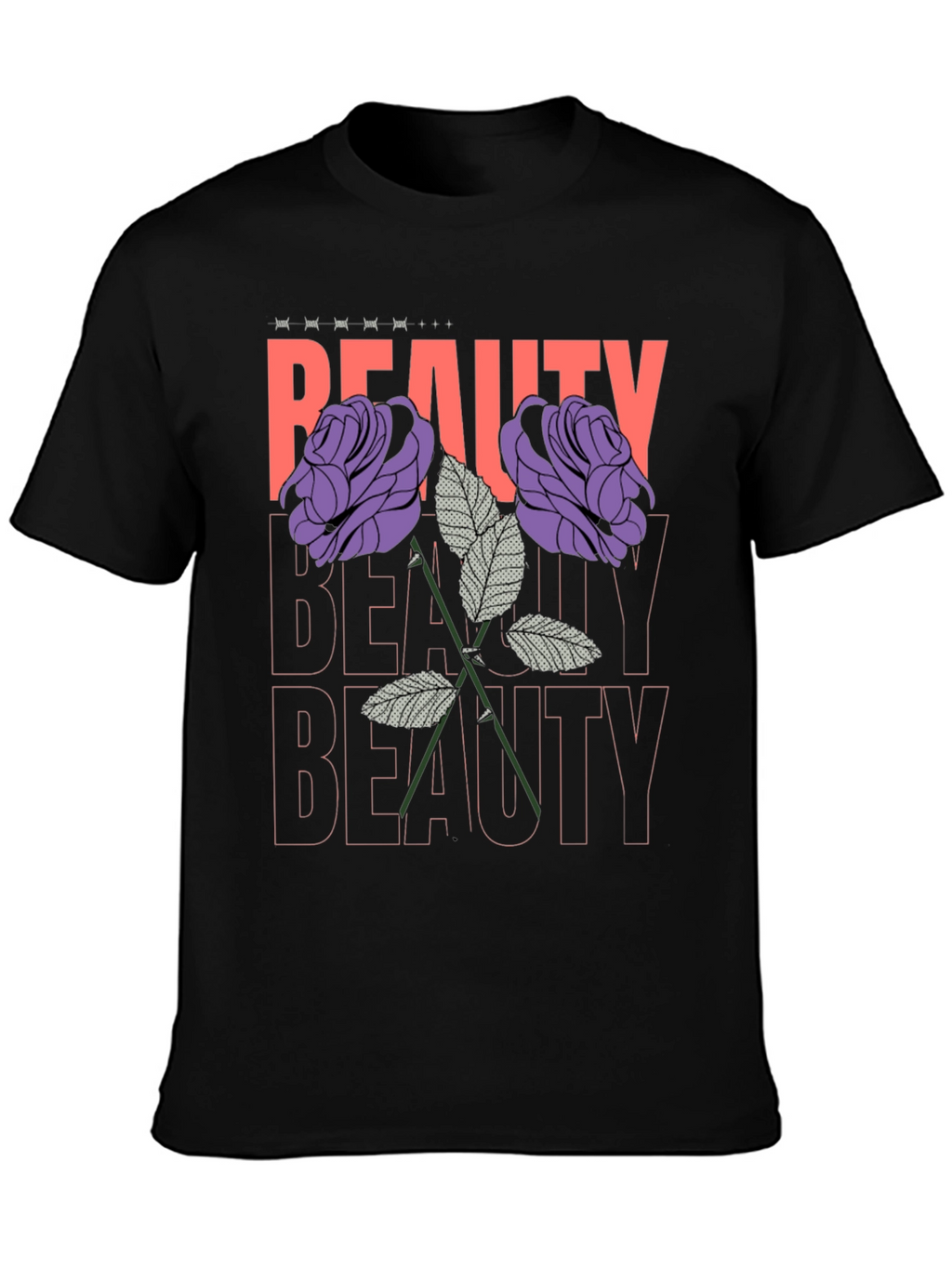 Beauty Roses Graphic T-Shirt - Stylish Floral Design