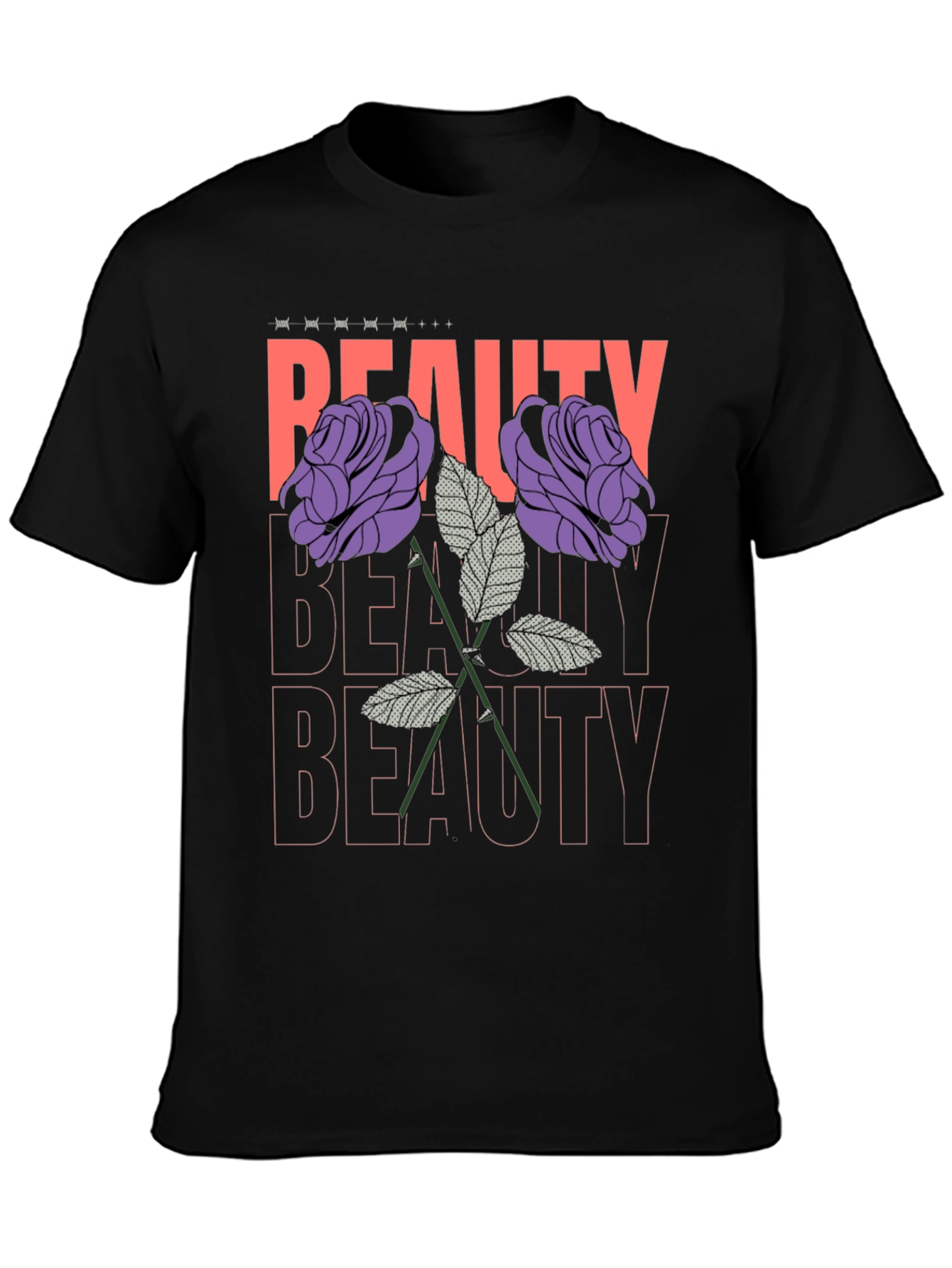 Beauty Roses Graphic T-Shirt - Stylish Floral Design
