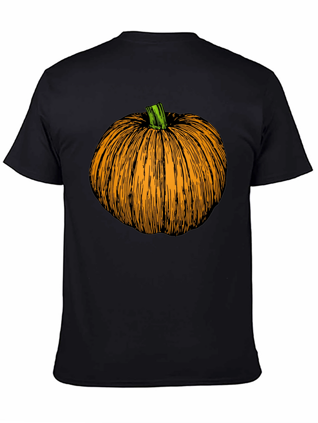 Pumpkin Graphic Black T-Shirt