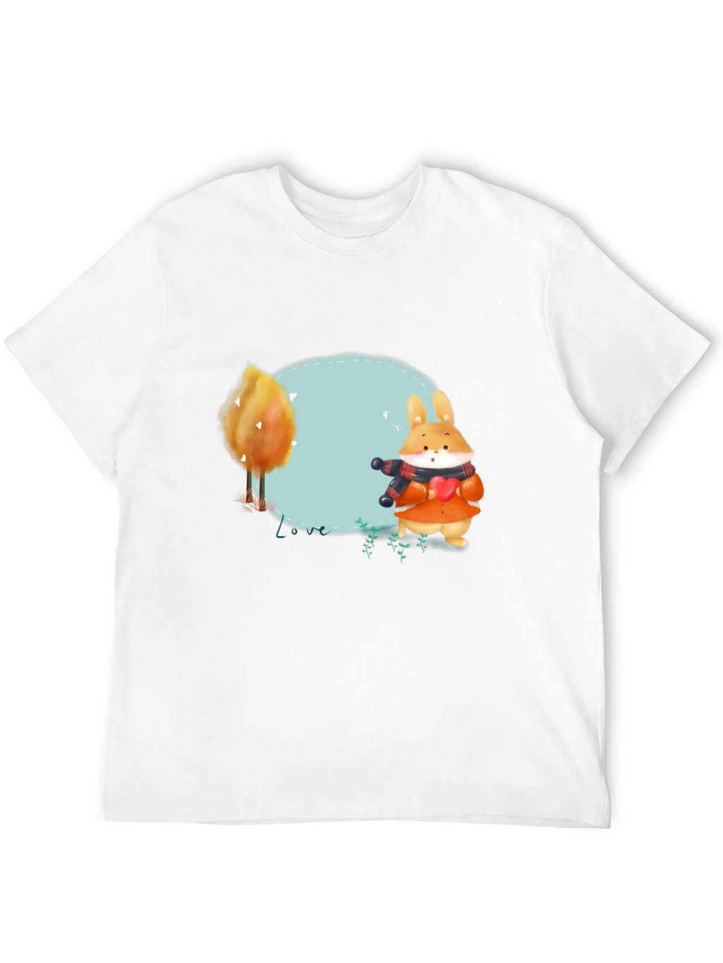 Cute Rabbit Graphic T-Shirt