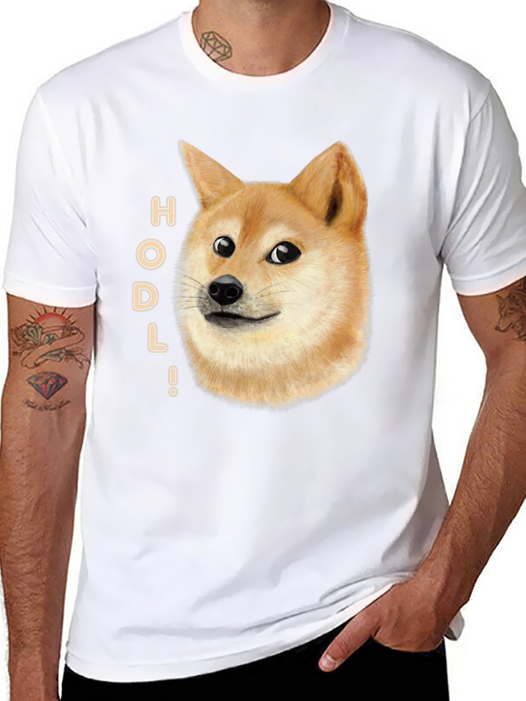 Doge HODL T-Shirt - Crypto Meme Tee