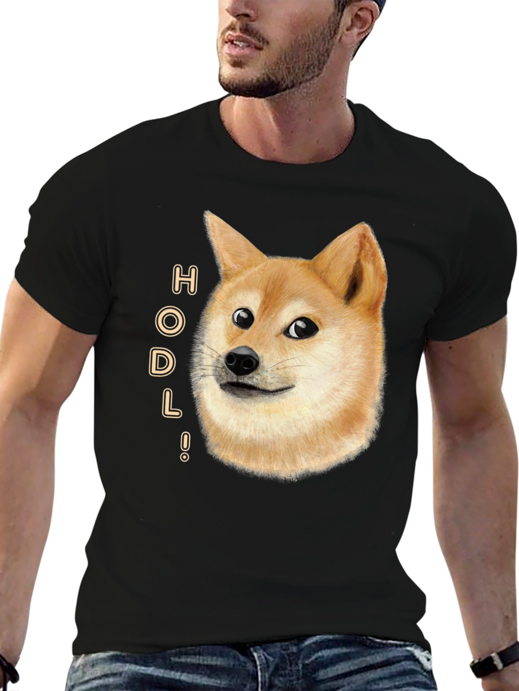 Doge HODL T-Shirt - Crypto Meme Tee