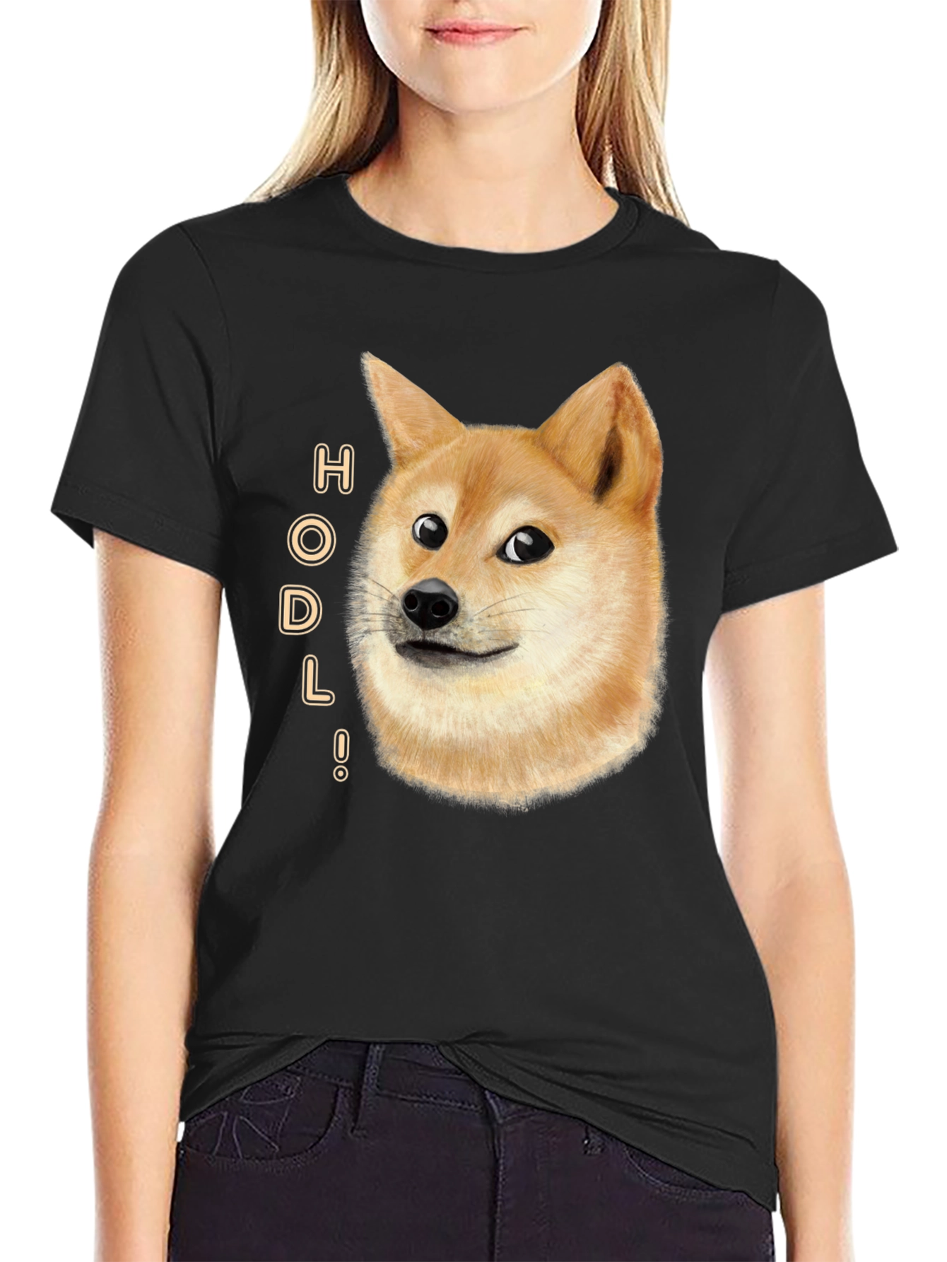 Doge HODL T-Shirt - Crypto Meme Tee