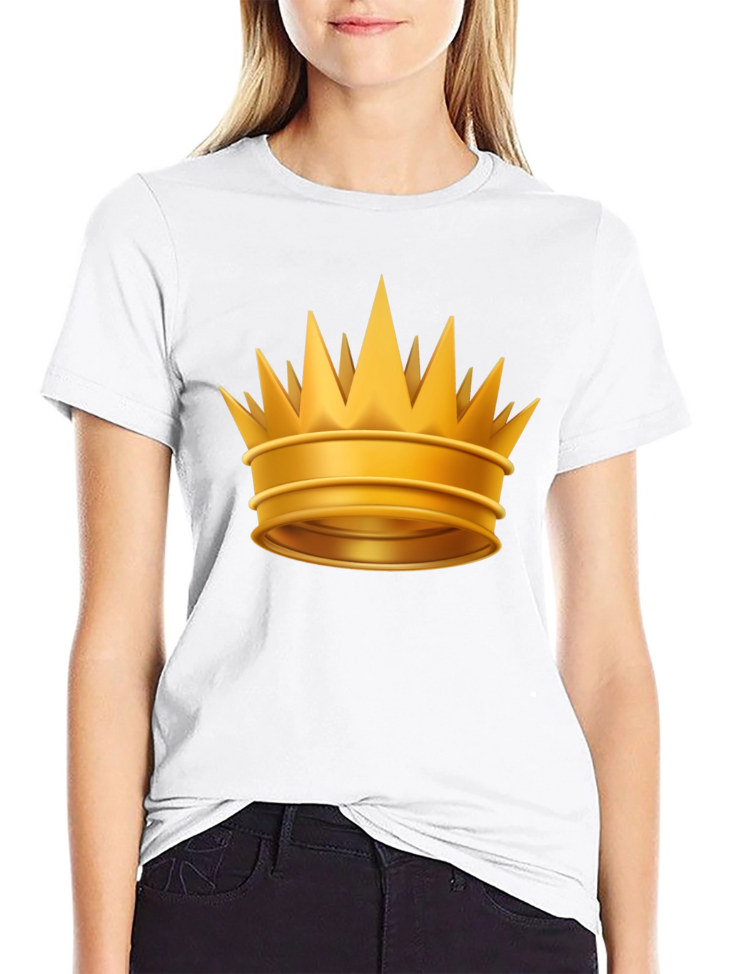 Golden Crown Graphic Tee - Regal Style