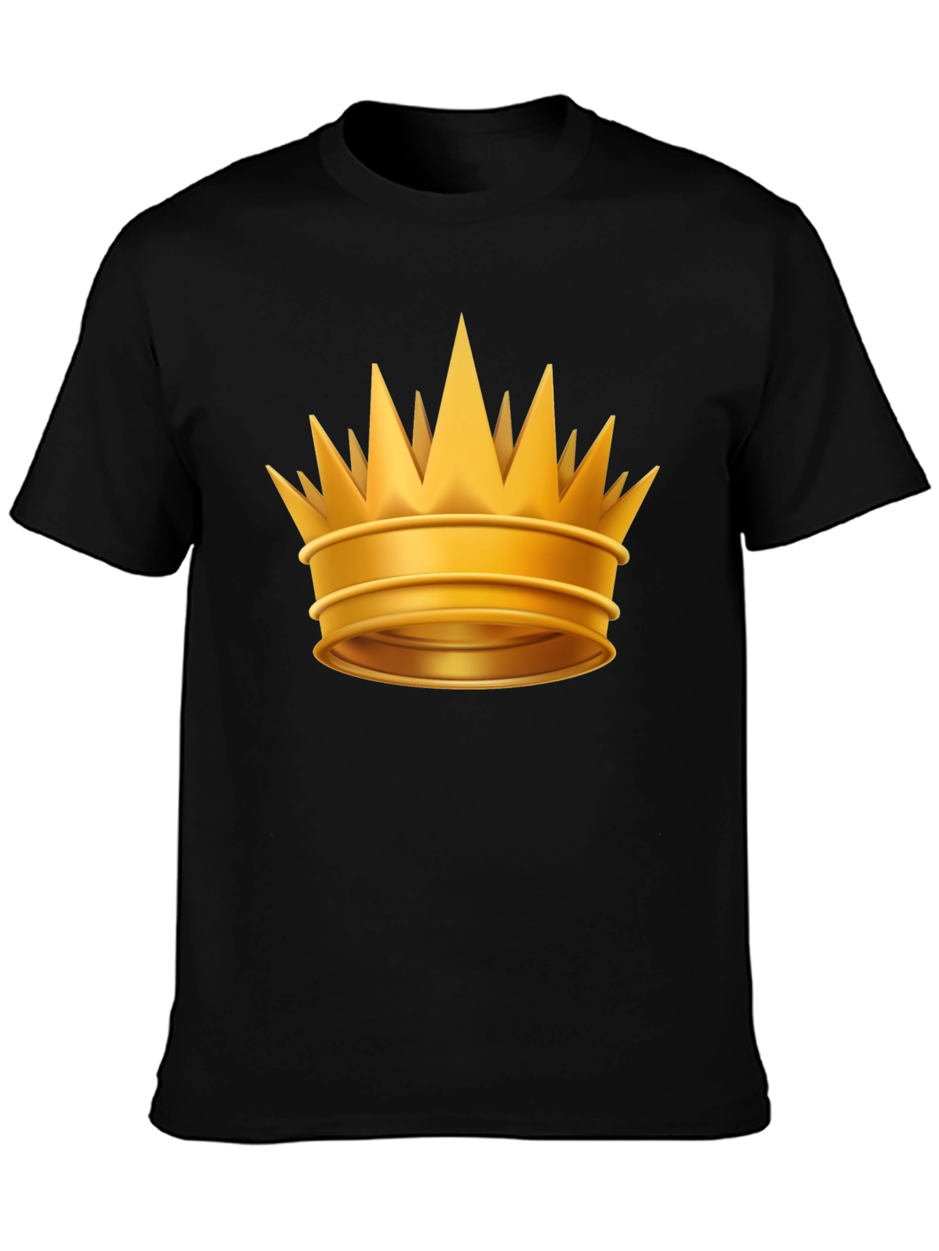 Golden Crown Graphic Tee - Regal Style