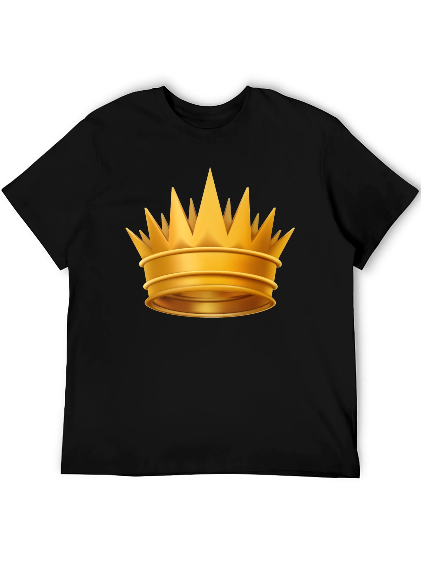 Golden Crown Graphic Tee - Regal Style