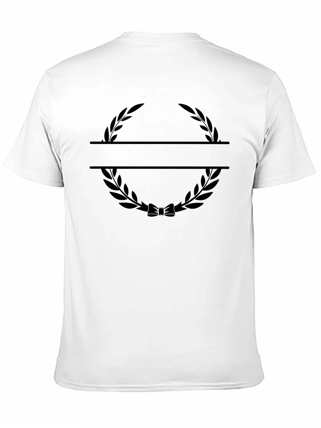 Mens Black Wreath Graphic Tee