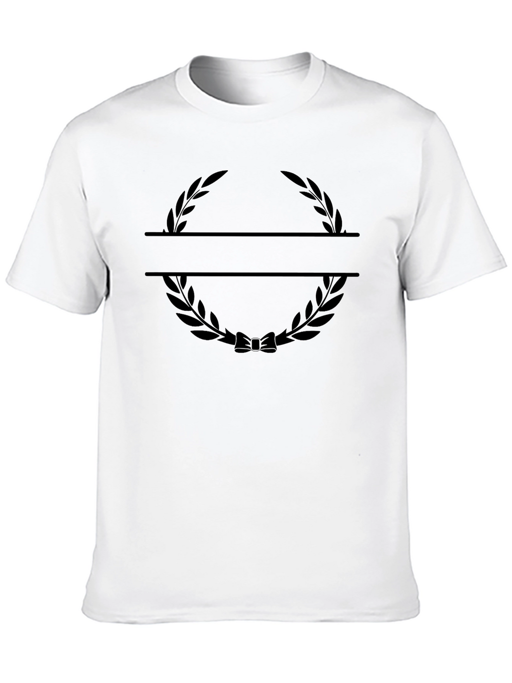 Mens Black Wreath Graphic Tee