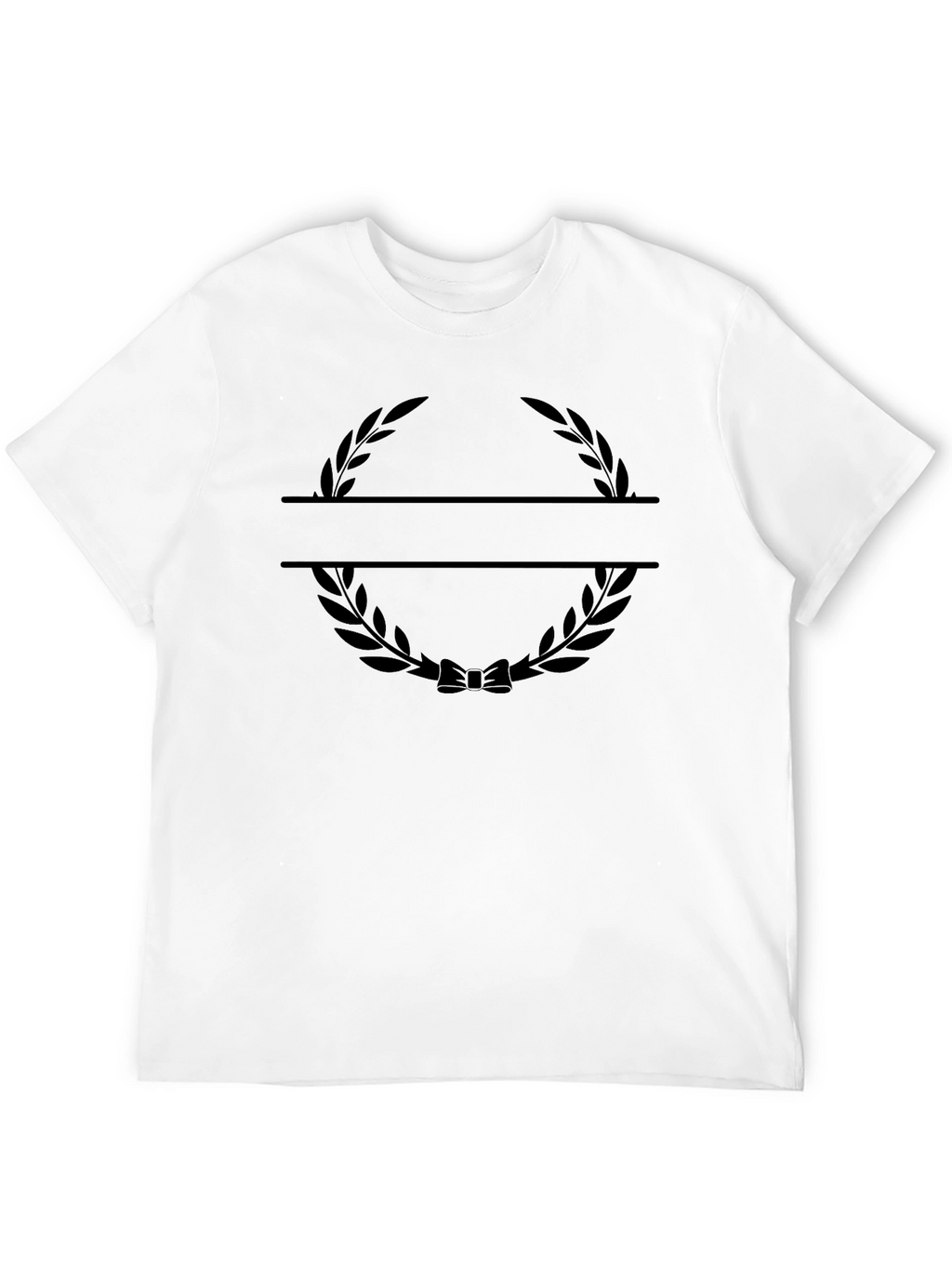 Mens Black Wreath Graphic Tee