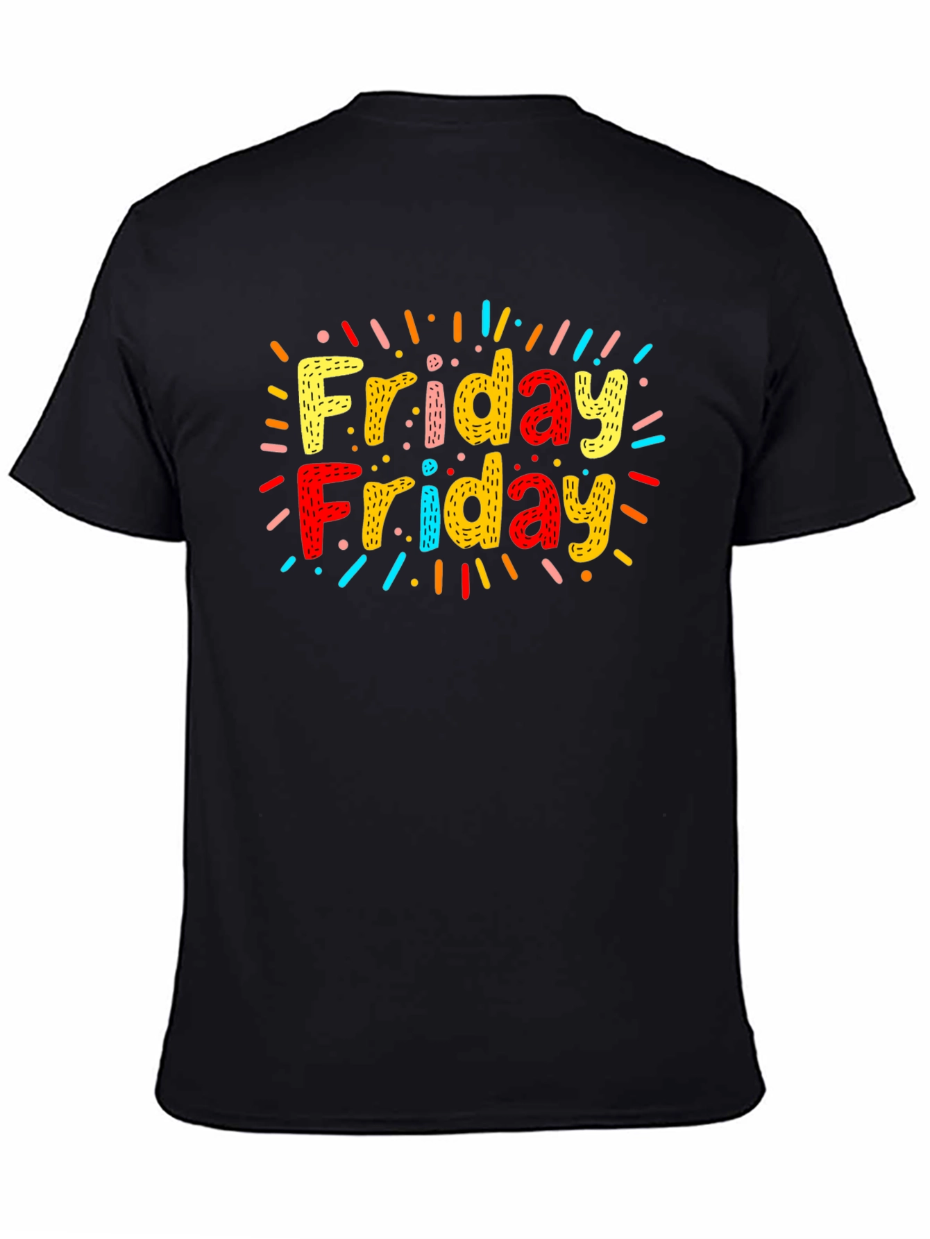 Friday Fun T-Shirt: Colorful Weekend Vibes