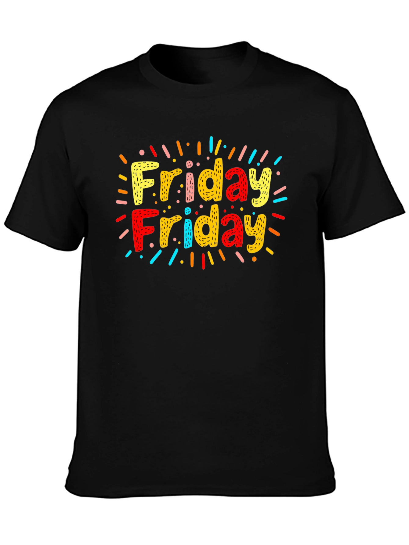 Friday Fun T-Shirt: Colorful Weekend Vibes