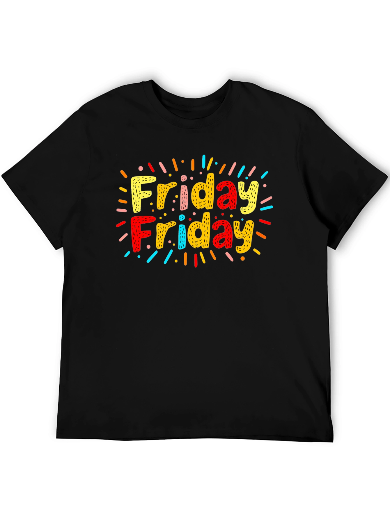 Friday Fun T-Shirt: Colorful Weekend Vibes
