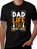 Dad Life Is The Best Life Black T-Shirt