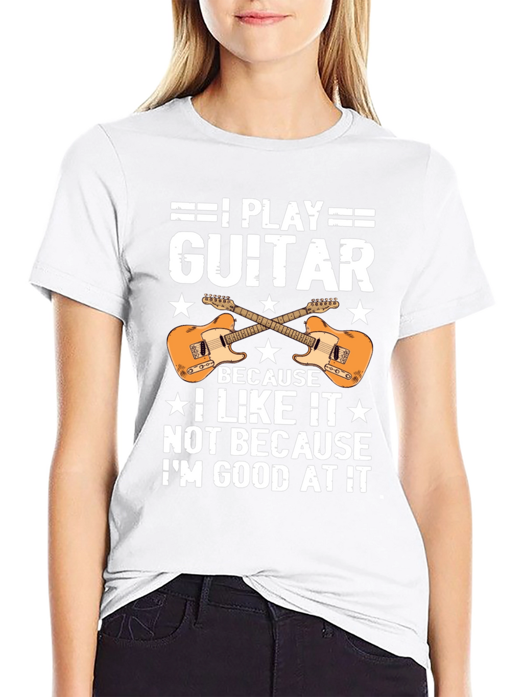 I Play Guitar T-Shirt - Musician Graphic Tee