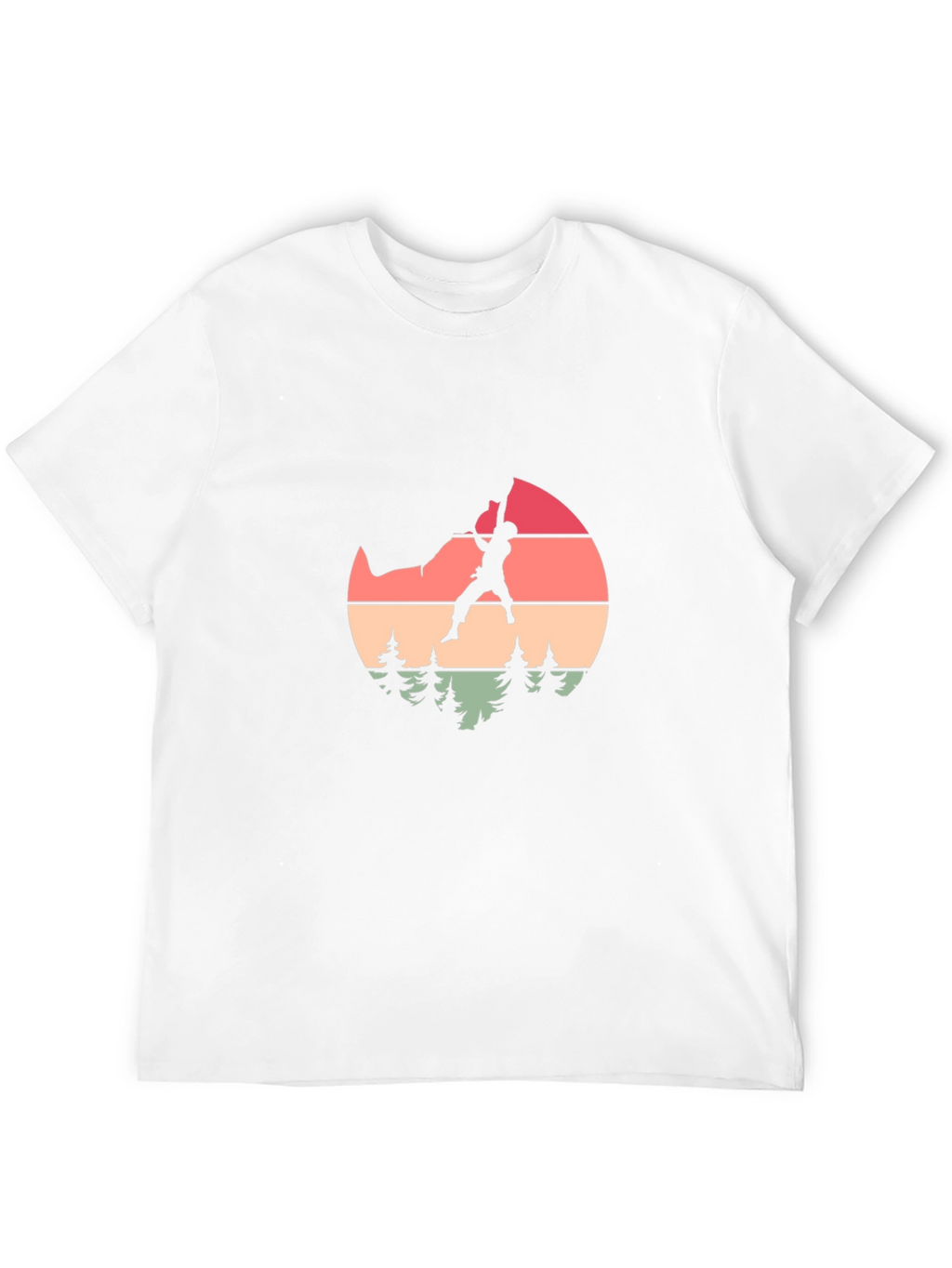 Retro Climber Graphic Tee - Nature Inspired Design