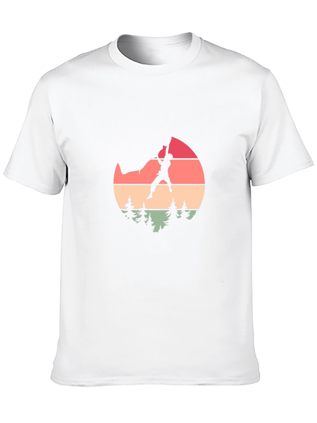 Retro Climber Graphic Tee - Nature Inspired Design